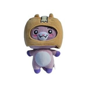 Lankybox Foxy Plush Lanky Box Boxy Fox 10" Purple Lavender Big Head Helmet